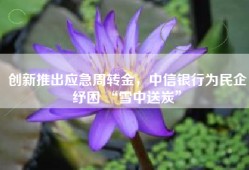 创新推出应急周转金，中信银行为民企纾困 “雪中送炭”