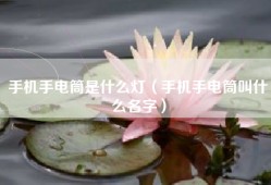 手机手电筒是什么灯（手机手电筒叫什么名字）