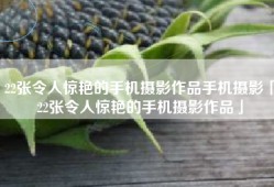 22张令人惊艳的手机摄影作品手机摄影「22张令人惊艳的手机摄影作品」
