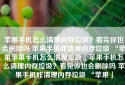 苹果手机怎么清理内存垃圾？看完你也会删除吗 苹果手机咋清理内存垃圾 “苹果苹果手机怎么清理垃圾「苹果手机怎么清理内存垃圾？看完你也会删除吗 苹果手机咋清理内存垃圾 “苹果」