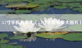 5.7寸手机有多大（5.7寸手机有多大图片）