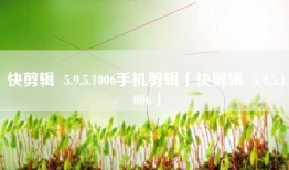 快剪辑  5.9.5.1006手机剪辑「快剪辑  5.9.5.1006」