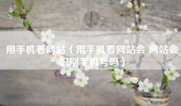 用手机看网站（用手机看网站会 网站会识别手机号吗）