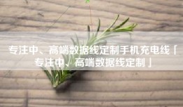 专注中、高端数据线定制手机充电线「专注中、高端数据线定制」
