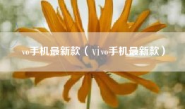 vo手机最新款（ⅵvo手机最新款）
