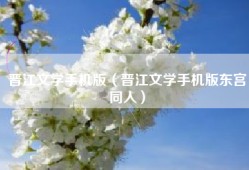 晋江文学手机版（晋江文学手机版东宫同人）