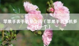 苹果手表手机多少钱（苹果手表手机多少钱一个）