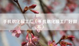 手机钢化膜工厂（手机钢化膜工厂好做不）