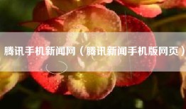 腾讯手机新闻网（腾讯新闻手机版网页）