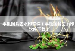 手机图片去水印软件（手机图片去水印软件下载）