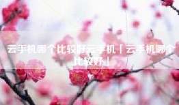 云手机哪个比较好云手机「云手机哪个比较好」
