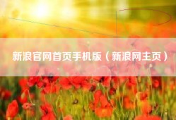 新浪官网首页手机版（新浪网主页）