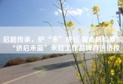 启超传承，护“未”成长 新会区检察院“侨启未蓝”未检工作品牌首进侨校