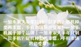一加未来大半年只剩一款手机？新机种类再丰富，手机市场将迎变革！一加手机属于哪个品牌「一加未来大半年只剩一款手机？新机种类再丰富，手机市场将迎变革！」