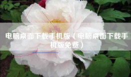 电脑桌面下载手机版（电脑桌面下载手机版免费）