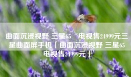 曲面沉浸视野 三星65吋电视售24999元三星曲面屏手机「曲面沉浸视野 三星65吋电视售24999元」