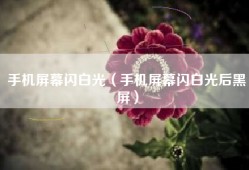 手机屏幕闪白光（手机屏幕闪白光后黑屏）