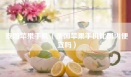 泰国苹果手机（泰国苹果手机比国内便宜吗）