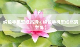 纯色手机壁纸高清（纯色手机壁纸高清竖屏）