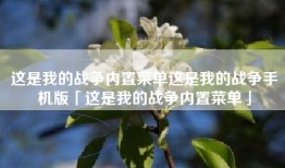 这是我的战争内置菜单这是我的战争手机版「这是我的战争内置菜单」