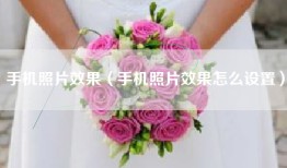 手机照片效果（手机照片效果怎么设置）
