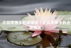 正品苹果手机哪里买（正品苹果手机去哪里买）