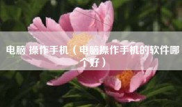 电脑 操作手机（电脑操作手机的软件哪个好）