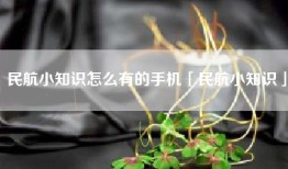 民航小知识怎么有的手机「民航小知识」