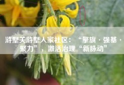 浒墅关浒墅人家社区：“擎旗·强基·聚力”，激活治理“新脉动”