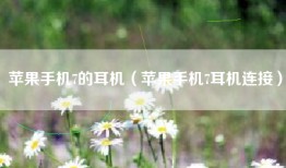 苹果手机7的耳机（苹果手机7耳机连接）