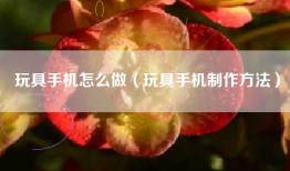 玩具手机怎么做（玩具手机制作方法）