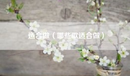 适合做（哪些歌适合做）