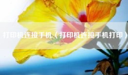 打印机连接手机（打印机连接手机打印）