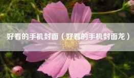 好看的手机封面（好看的手机封面龙）
