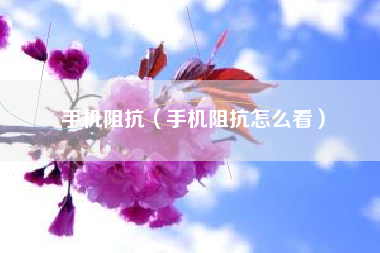 手机阻抗（手机阻抗怎么看）