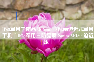 IP68军用三防品质 Sonim XP1300迫近2K军用手机「IP68军用三防品质 Sonim XP1300迫近2K」