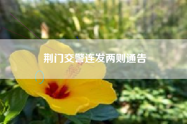 荆门交警连发两则通告 荆门交警连发两则通告