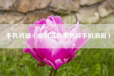 手机消磁（身份证会不会被手机消磁）