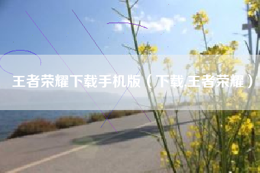 王者荣耀下载手机版（下载,王者荣耀）