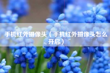 手机红外摄像头（手机红外摄像头怎么开启）