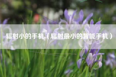 辐射小的手机（辐射最小的智能手机）