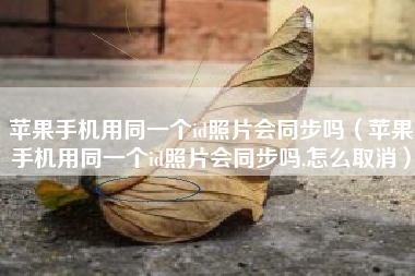 苹果手机用同一个id照片会同步吗（苹果手机用同一个id照片会同步吗,怎么取消）