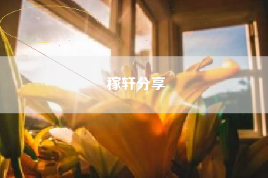 稼轩分享