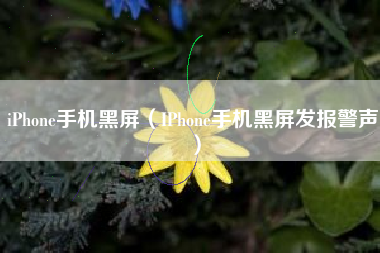 iPhone手机黑屏（IPhone手机黑屏发报警声）