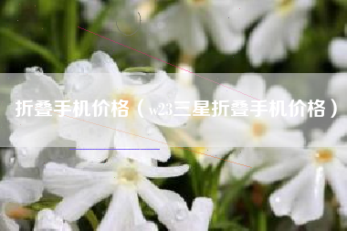 折叠手机价格（w23三星折叠手机价格）