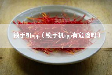 锁手机app（锁手机app有危险吗）