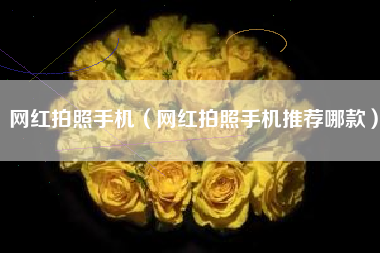 网红拍照手机（网红拍照手机推荐哪款）