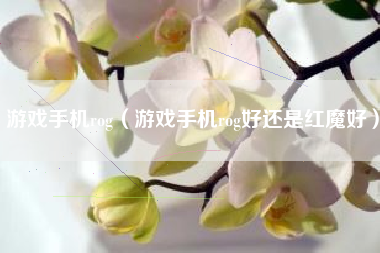 游戏手机rog（游戏手机rog好还是红魔好）