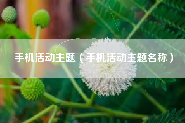 手机活动主题（手机活动主题名称）