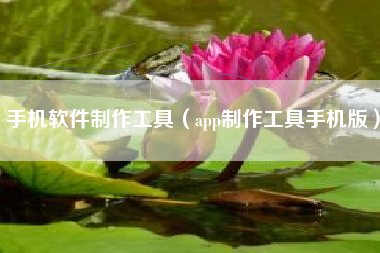 手机软件制作工具（app制作工具手机版）